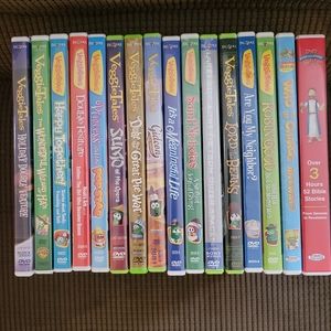Lot of 16 VeggieTales DVDs